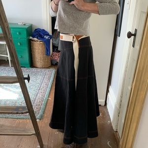 Lee Mathews Viscose and Linen skirt